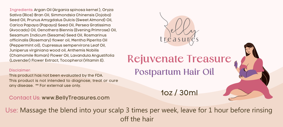 Rejuvenate Treasure- Postpartum Hair Oil